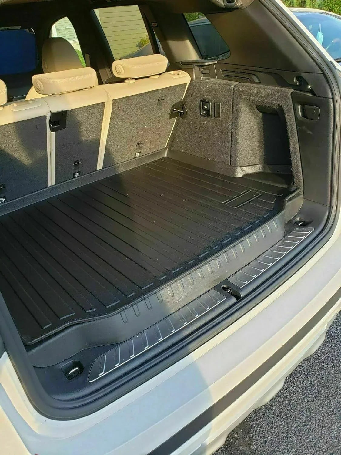 Pre-Cut Trunk Rubber Mat EA 2018-2024 Raised Weather-Resistant – Cars Car Cargo EACCESSORIES Non-Slip Trunk for with – Mat Mats Design – – to – Easy Lip Install X3 for BMW Trunk Liner Laser