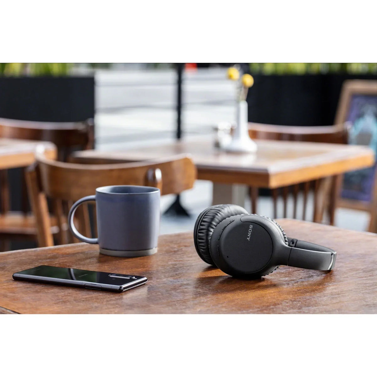 Bundle Headphones (Black) with Deco Gear Noise-Canceling Sony WH-CH710N Wireless Case