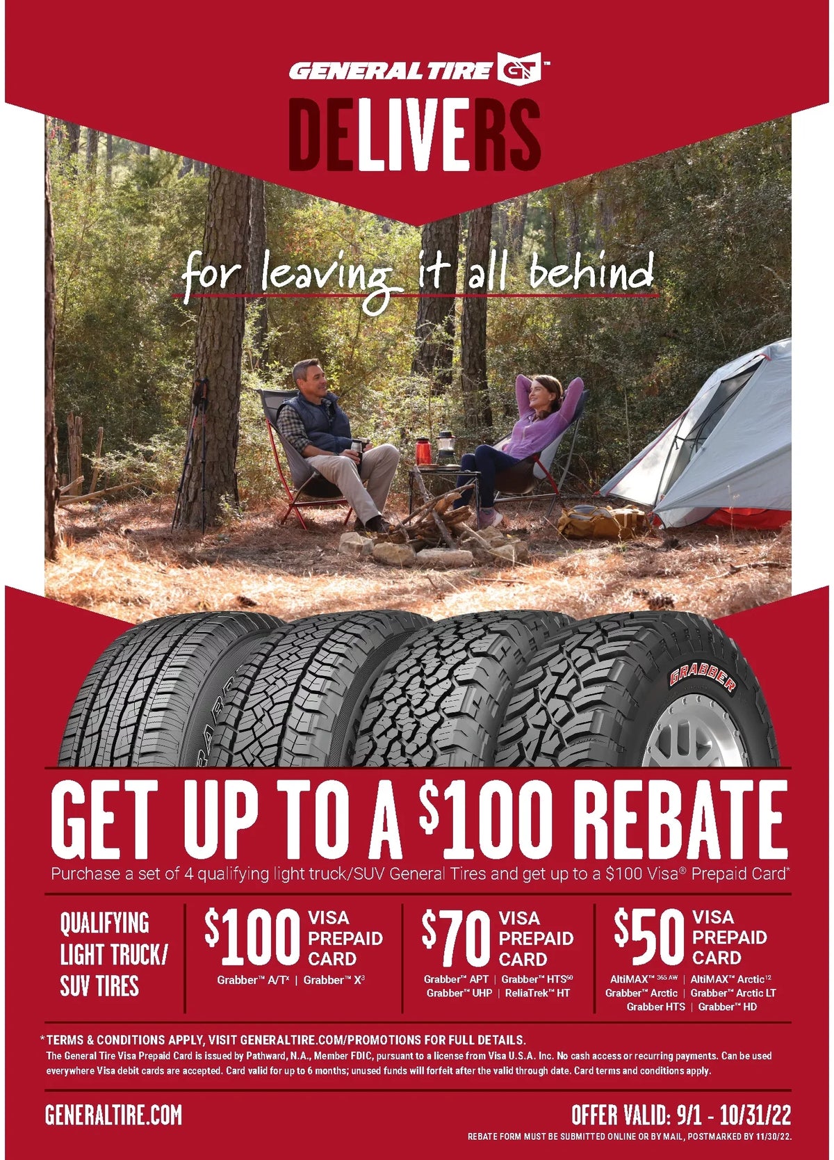 1995-2002 Tire Tahoe Fits: Grabber 2015 Pro, 120 S General Tacoma X Chevrolet 245/75R16 A/T TRD Toyota LT