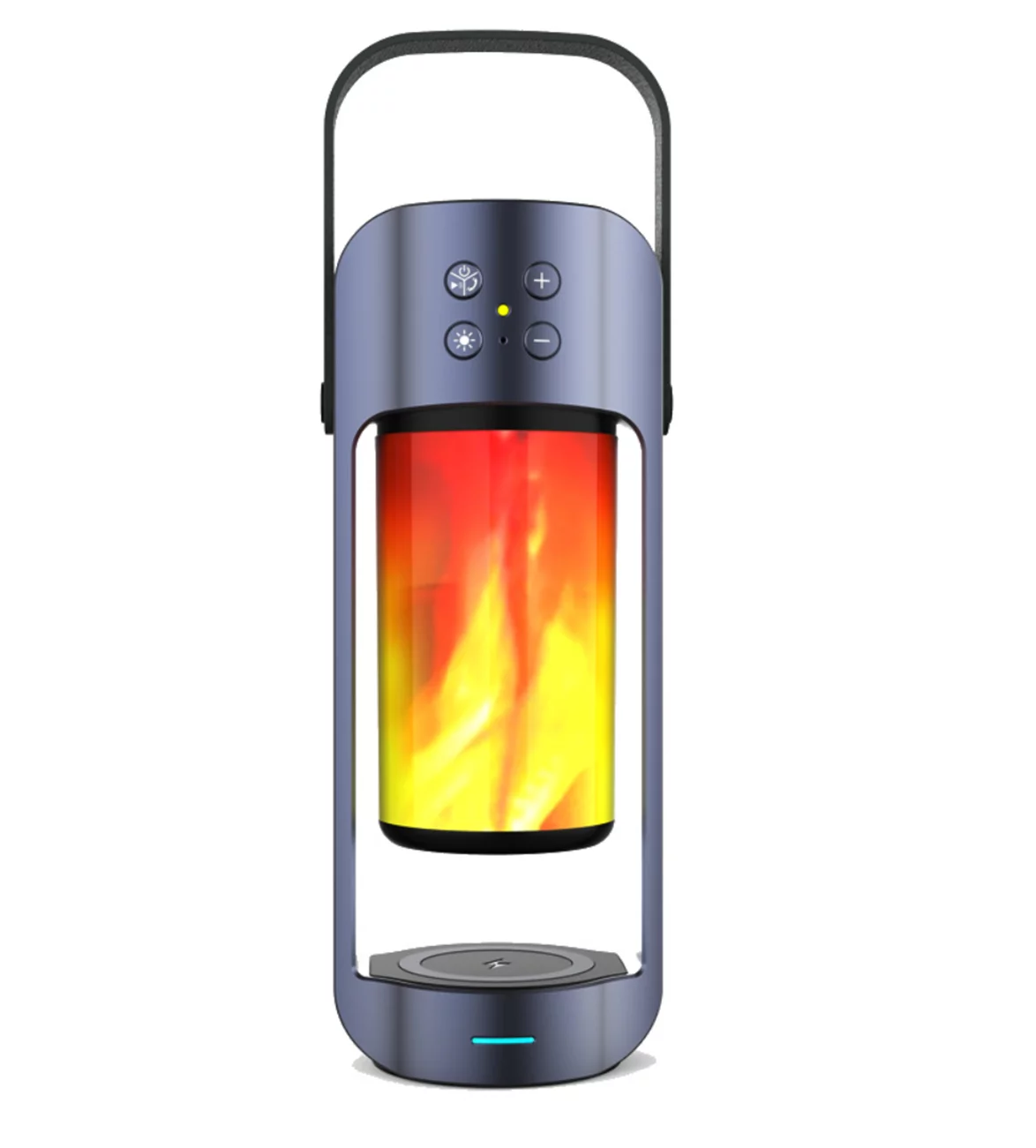 Speaker, Surround Stereo Flame Blufree Light IP68 Speaker Bluetooth Waterproof Portable Sport Wireless with Flame Speaker for Speaker,360° Outdoor Home, LED Sound Range Bluetooth 85FT