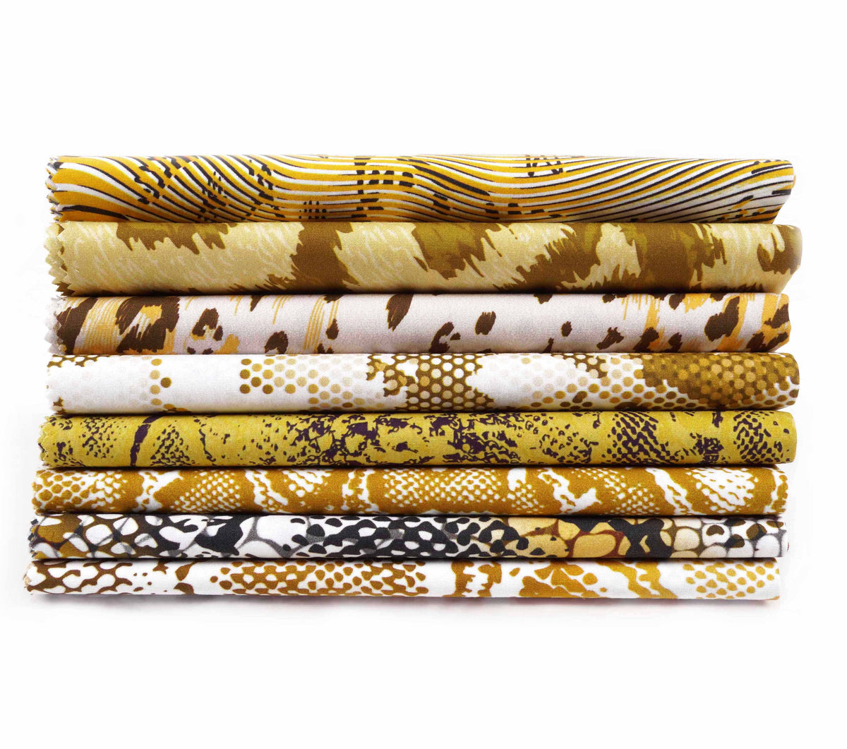 (Yellow) Pc Soimoi 22"DIY CottonPre-Cut Fat -Animal SkinPrint Quarter Bundle 18"x Quilting Patchwork-100% Fabric 8