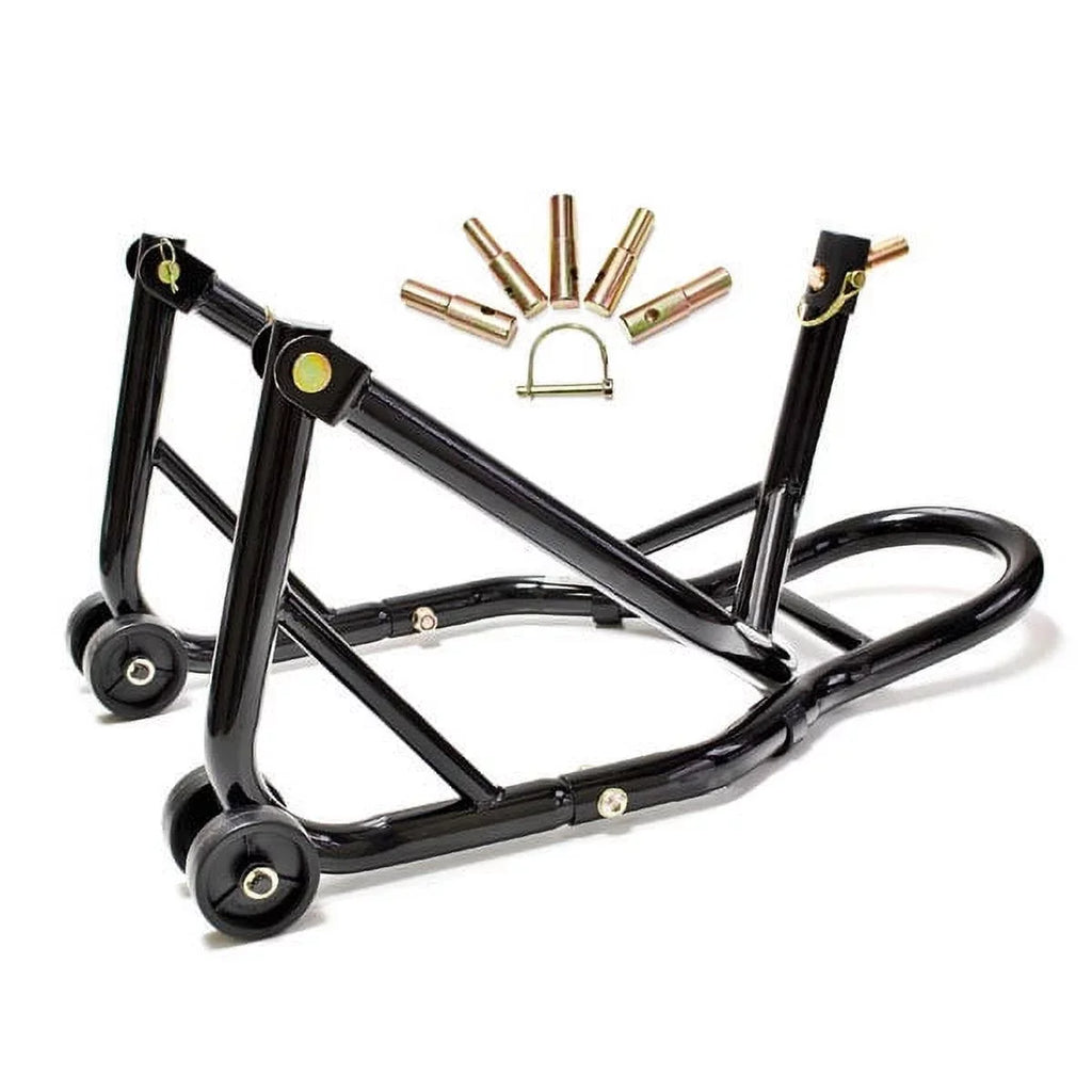 Compatible Dual Motorcycle Lift Buell S1/S2/Lightning/Thunderbolt with Stand Headlift Front+Rear