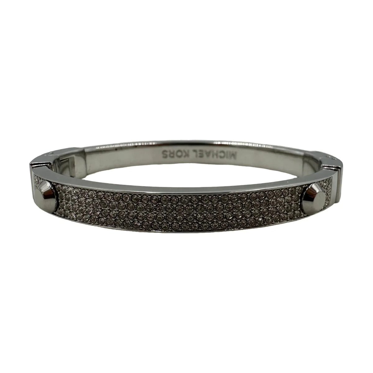 Michael Bracelet - Bangle Astor Kors Stud MKJ2746040 Crystal Pave Silver-Tone