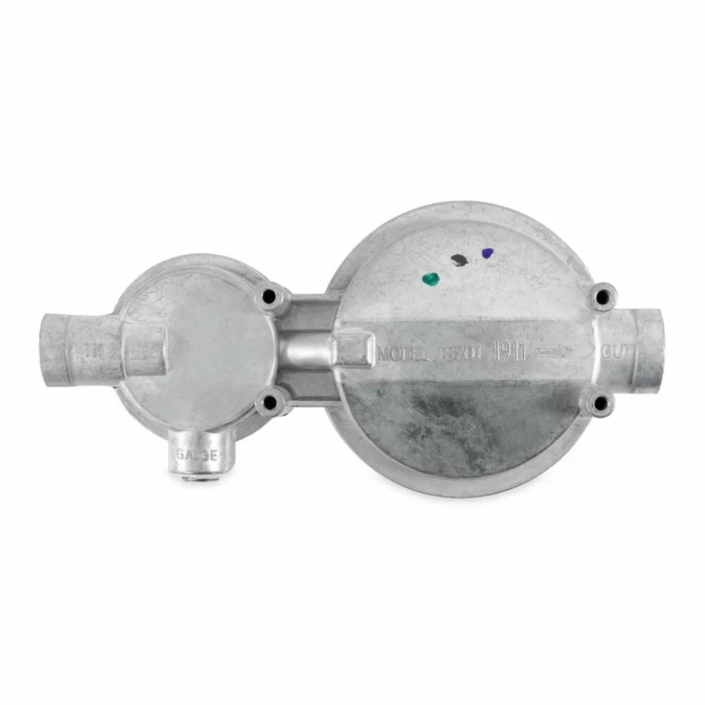 Silver - 2-Stage Regulator Camco Propane (59313) Vertical RV