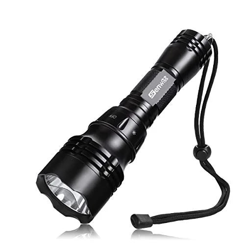 Waterproof Lights Battery with Underwater Modes Charger Scuba Flashlight for 5 Dive Flashlight, Rechargeable Diving, 80M Snorkeling and Dive