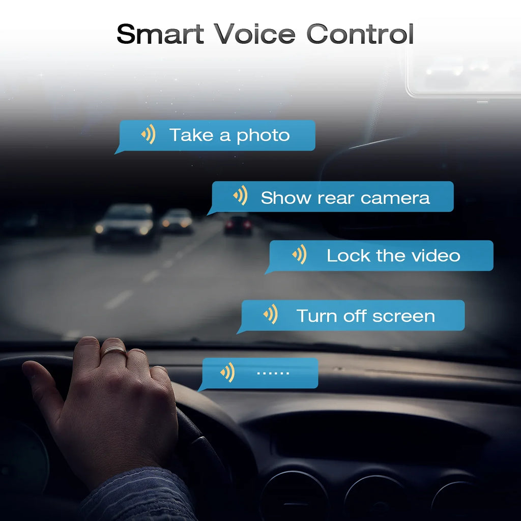 Parking Cam, GPS TOGUARD Rear Assist, Parking Touch 4K+1080P Mirror View 12" and Monitoring, Front Screen Camera, Rear Dash