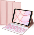 Kvago Keyboard 2022 Bluetooth Apple Built-in Keyboard 5th iPad iPad Case for Holder Pencil Pink Air Gen