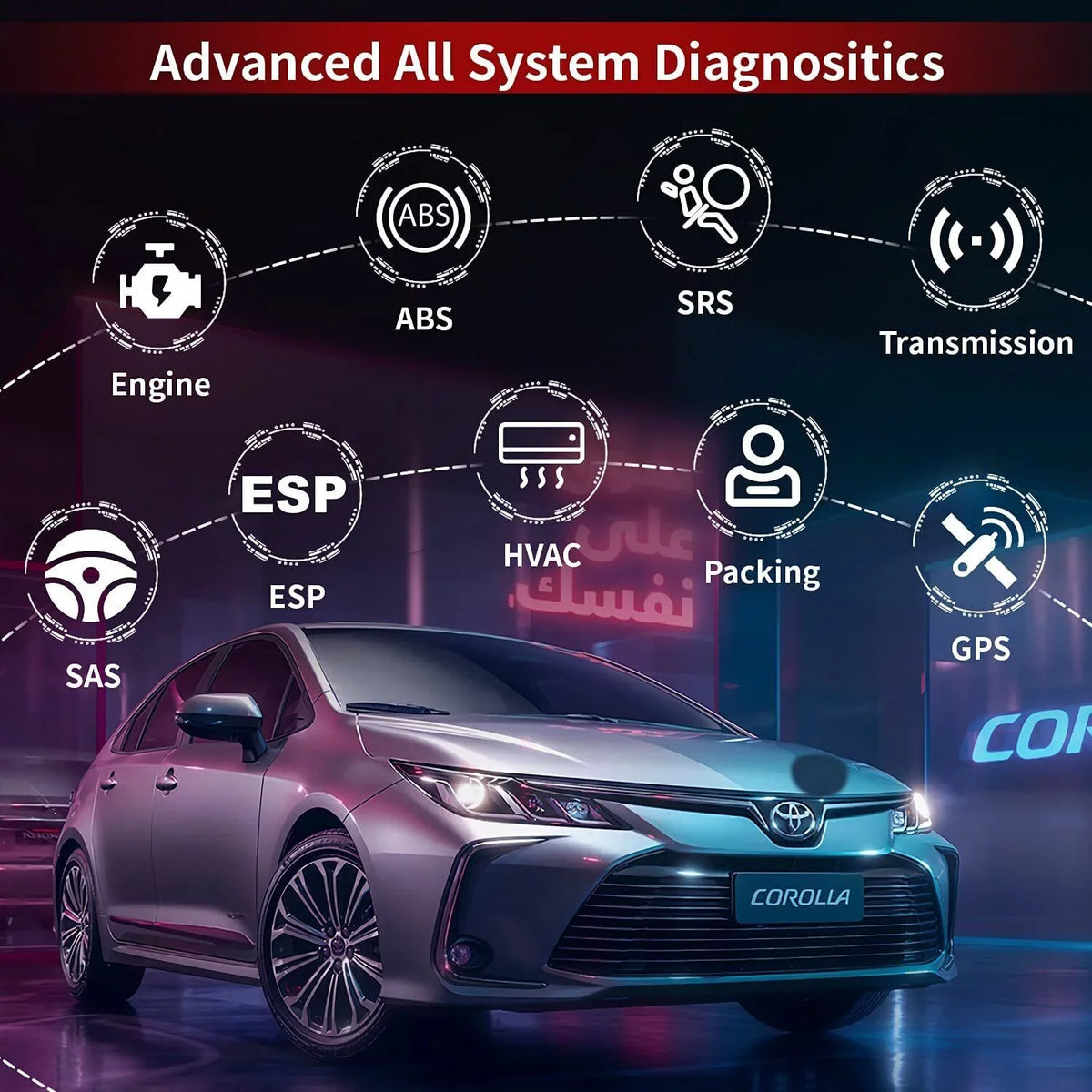 OBD2 Oil Scanner Bluettoth Reader INNOVA Diagnostic Registratio ABS Code 6200P Battery System Tool Full SRS