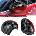F56 Red Cooper for Mirror Hardtop MINI checkered Black/Grey F55 Cover