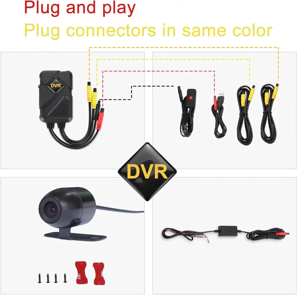 Cam Recording Support Video AHD Camera and Channel 1080P+720P Motorcycle Wide (Only HD Function Front Motorcycle Rear Accessories with 1MP Camera Recording 1080P) Dash 120° Angle 1 (720P)