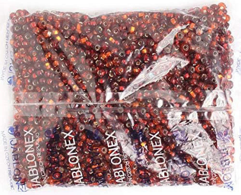 2/0 Czech Mix Pony for Red Making Crafts, 500g Bead Beads Lined Bead Jewelry John Silver