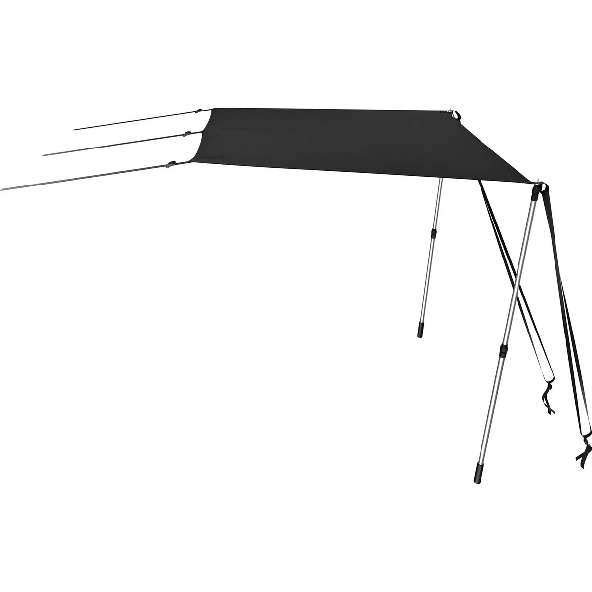 Bimini Shade 600D UV-Proof Easy Poles, & Waterproof, Rustproof Polyester Steel Kit with VEVOR Tops T-Top - Telescopic 5'x5' Assembly T-Tops Sun for