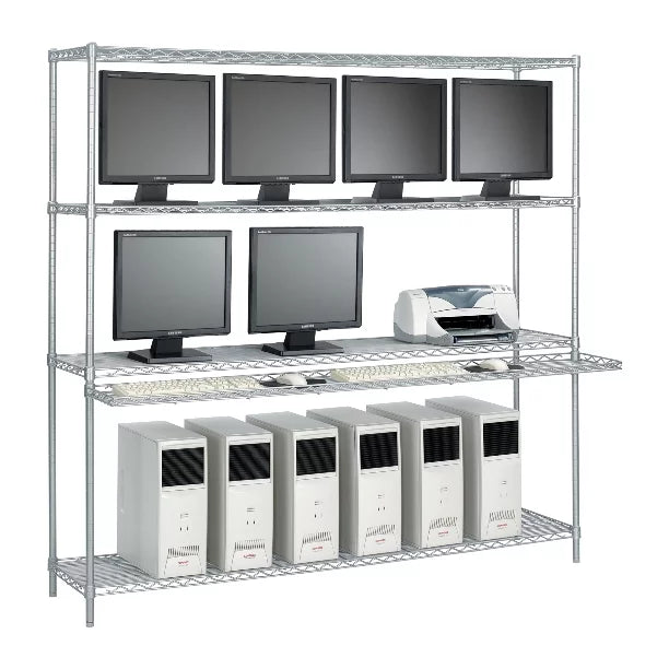 1 42" LAN Deep Wide with Workstation 18" x x 74" Cantilever High Shelf