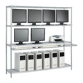 1 42" LAN Deep Wide with Workstation 18" x x 74" Cantilever High Shelf