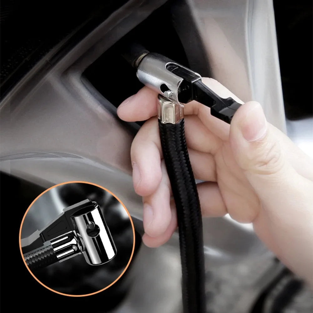 with Pump Inflator Air Car Tire Digital Auto Light LED Compressor 12V for Portable
