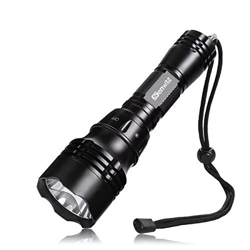 Waterproof Lights Battery with Underwater Modes Charger Scuba Flashlight for 5 Dive Flashlight, Rechargeable Diving, 80M Snorkeling and Dive