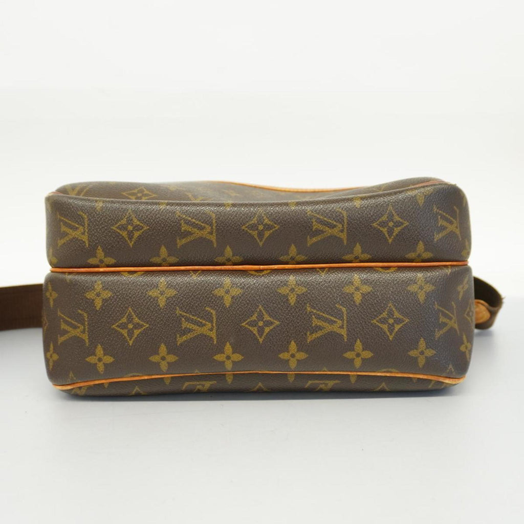 Louis (Good) PM Monogram Brown Reporter Bag Pre-Owned Ladies M45254 Vuitton Shoulder