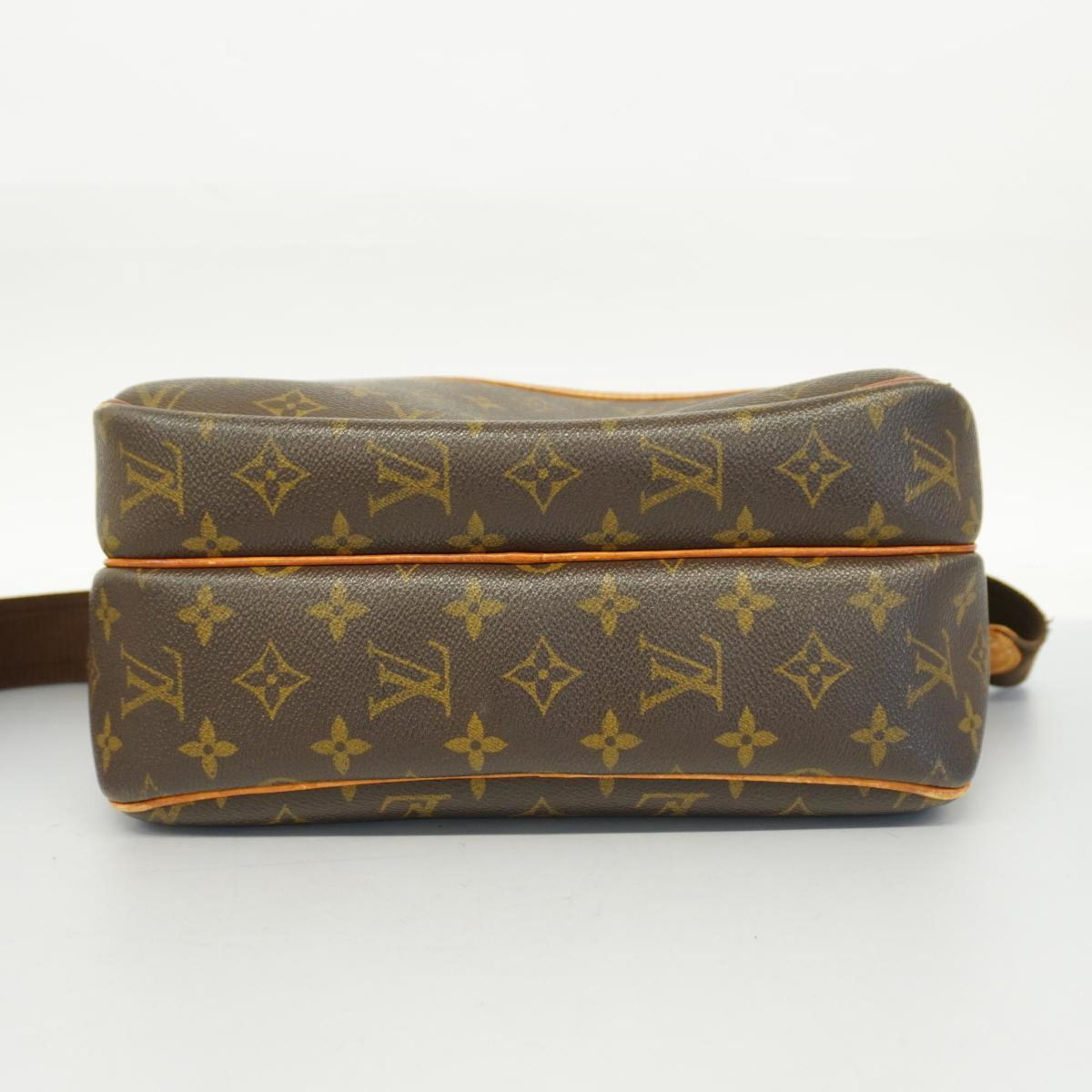 Louis (Good) PM Monogram Brown Reporter Bag Pre-Owned Ladies M45254 Vuitton Shoulder