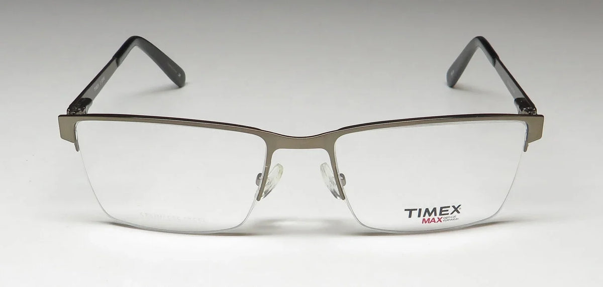 HALF-RIMLESS FRAME/GLASSES NOSE 2:53 EYEGLASS DESIGNER PADS ADJUSTABLE PM TIMEX