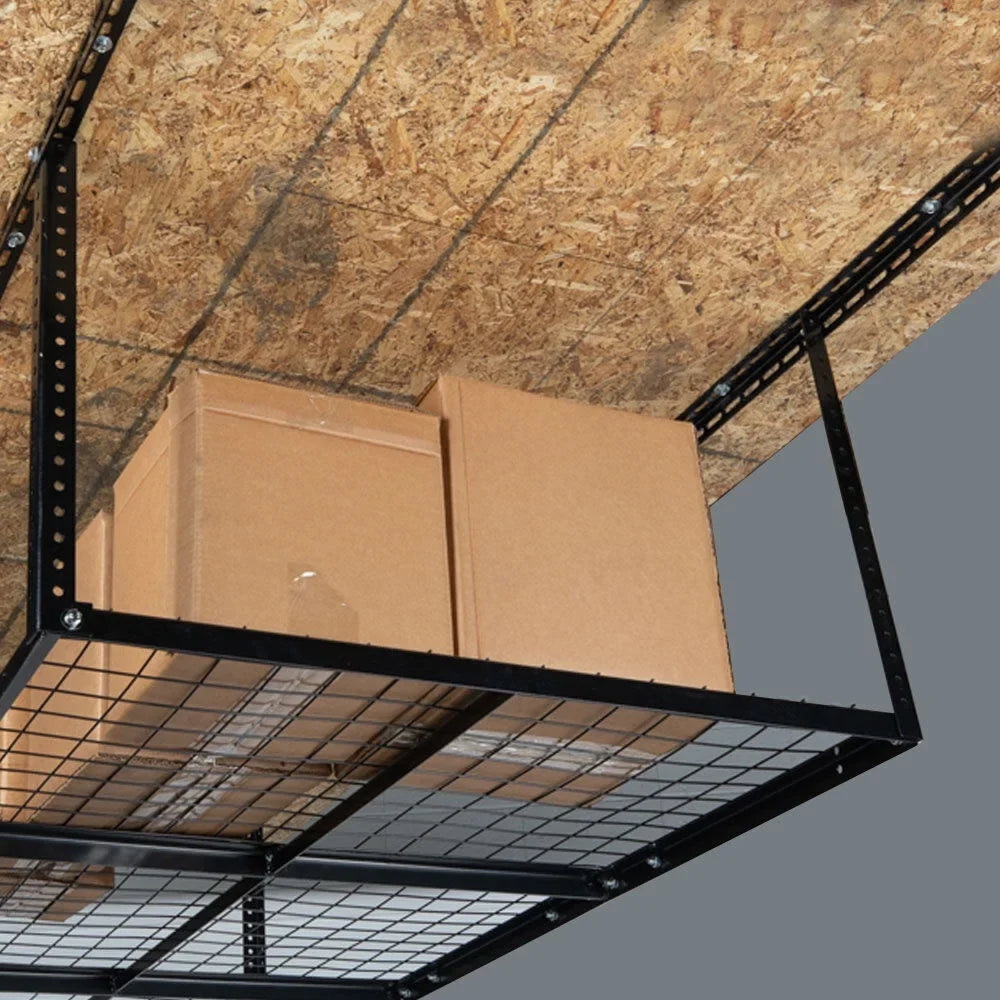 Organization Mount 41" 20" 6' Loading Metal Wire x Attachments Adjustable Bikes System, Storage Titan 500 Garage Equipment Rack, to 3' for Bins Grid Overhead LB with Ceiling Storage Height, Capacity,