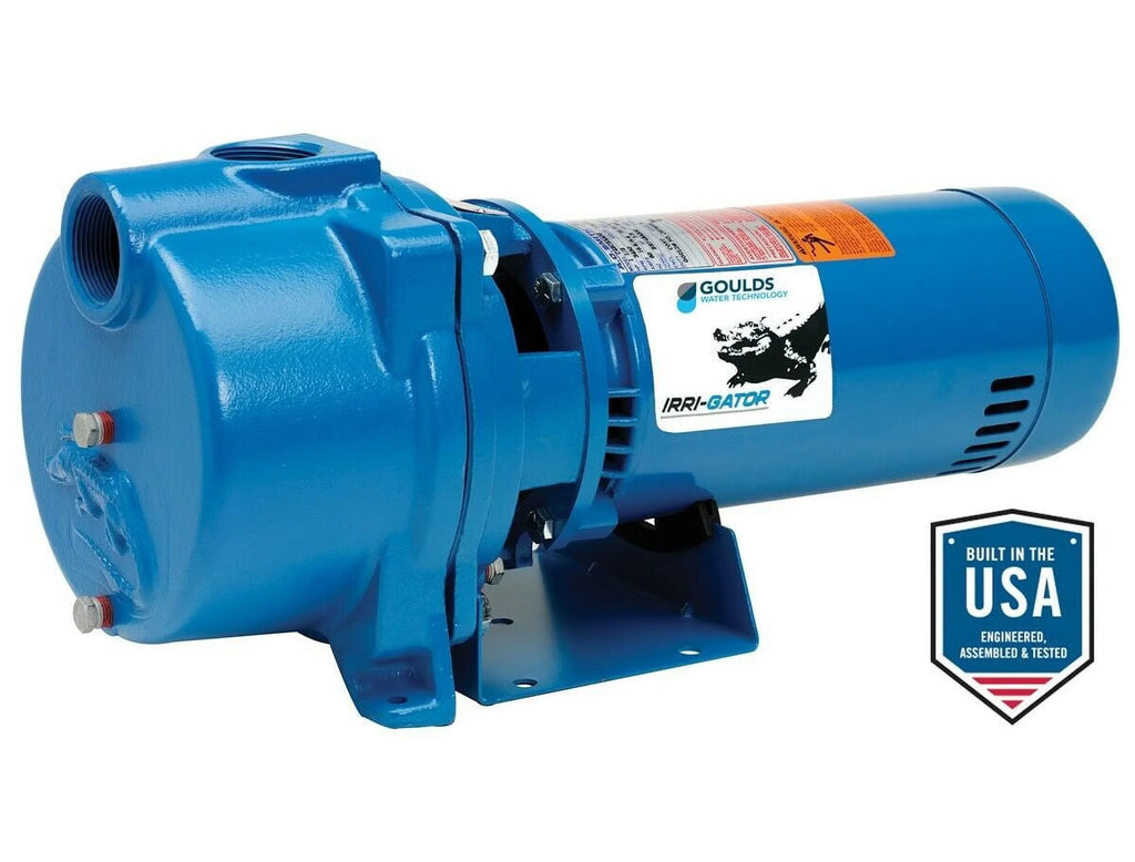 Centrifugal IRRI-GATOR Phase, NPT 105 Self-Priming Pump, 1-1/2" Volts, Suction, Discharge HP, 3 GT30, NPT 230 GPM, 1 1-1/2" Goulds
