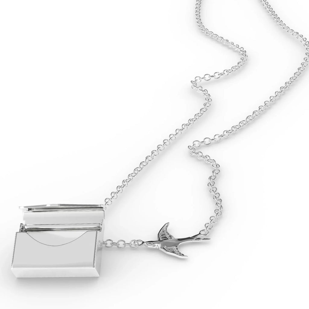 Pennsylvania Ski silver a Resort - Envelope Necklace Resort in Locket Neonblond Ski Camelback