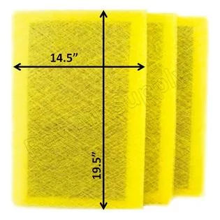 Cleaner Pack) Refills Supply Pristine Pads 16x22 RayAir Replacement Filter 16x22 (3 Air