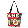 Capacity Women'S Handbags Hobos Lukts Large Bag Retro Sushi Sign Bag,Shoulder Bag Shopping Tote