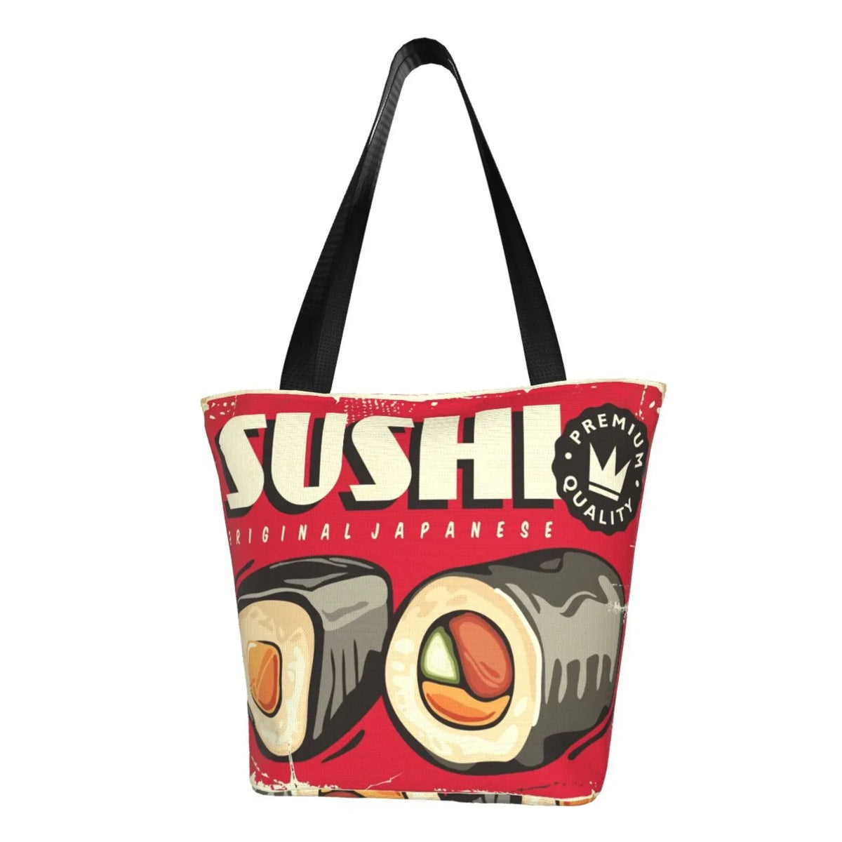 Capacity Women'S Handbags Hobos Lukts Large Bag Retro Sushi Sign Bag,Shoulder Bag Shopping Tote