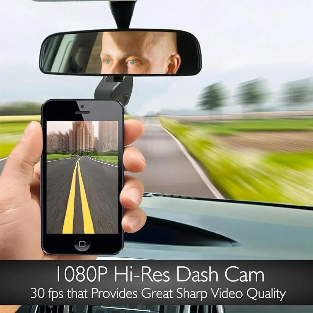 Video - Box Camera Cam Open HD 1080p RED/BLACK Dashboard Upgraded Dash Car Wifi - Pyle