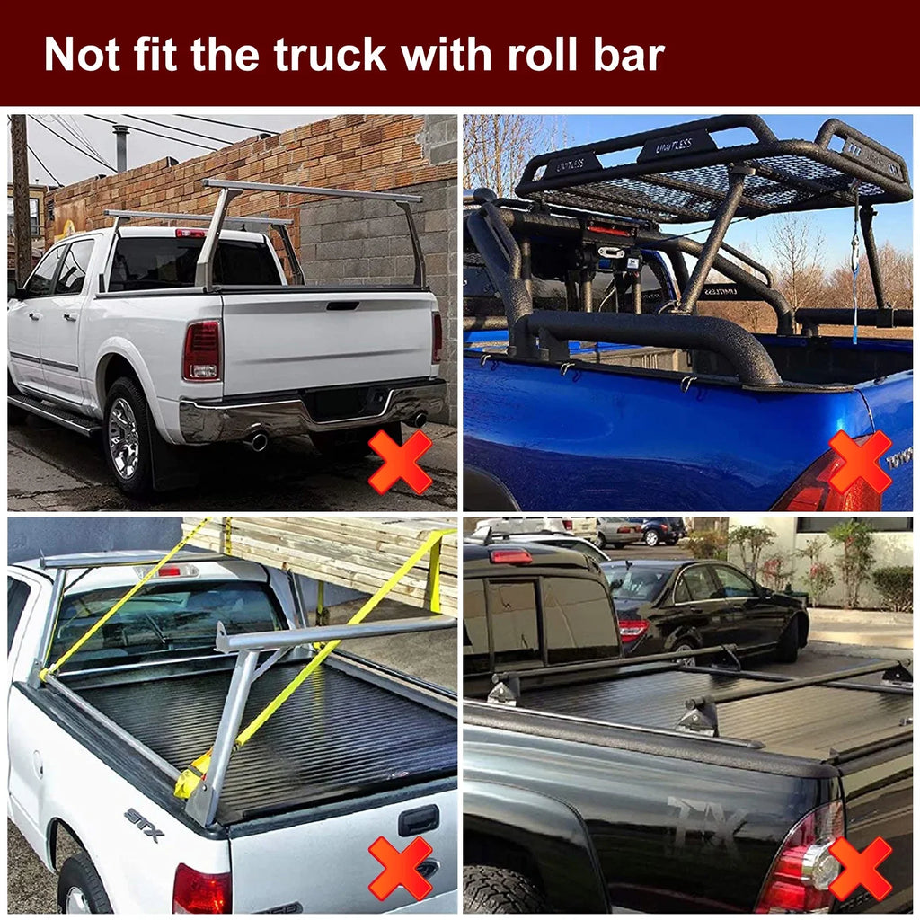 Professional Tri-Fold Deckrail 3500 System 6.4ft | 2500 FRP | Ram (74.6in) 2003-2024 Bed Bed Without Cover Kikito for Truck Hard & Rambox Tonneau 1500