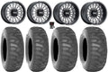 Pioneer Bk Delta / Tires CC 1000 Wheels Honda Talon Maverick 15x7/15x10 X3 33" / Can-Am SS360/HP MetalFX