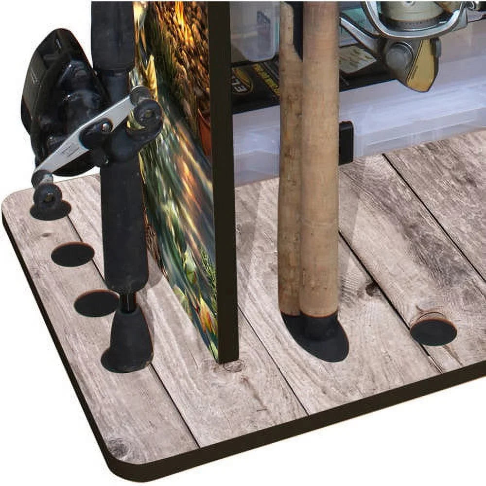 Sleek Dual System Features a Design 4 Rod with & 14 Creations Rod Clips Wire Fishing Box Rush Storage & Rack Capacity Creek - Utility Racking