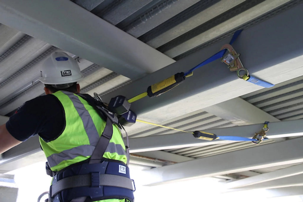 ft. (2.7m) 9 Twin-Leg Nano-Lok™ 3M™ Web 3101374, Retracting Connect Quick DBI-SALA® Tie-Back Self Lifeline,