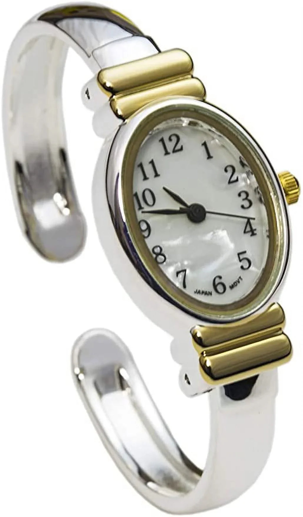 Watches-Geneva Women's 8200 (Two-Tone) Platinum Watch Excellent 20mm Cuff