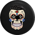 for Hair JL with Sugar Spare Backup 33 RV Tire Wrangler Tattoo Skull Inch 2019 Camera 2018 Cover Jeep