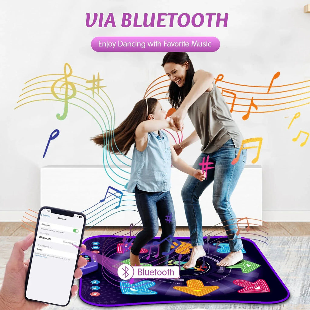 Dance 8 Year Wireless 7 Dance 4 Game Bluetooth, Toys PAFOLO Year 5 for Light 5 Old Old Girls for Up 9 Boy Modes, with 8-Buttons & with Gifts Mat Dance Toy Kids, 10+ 6 Easter 3 3-12 Pad Music Xmas