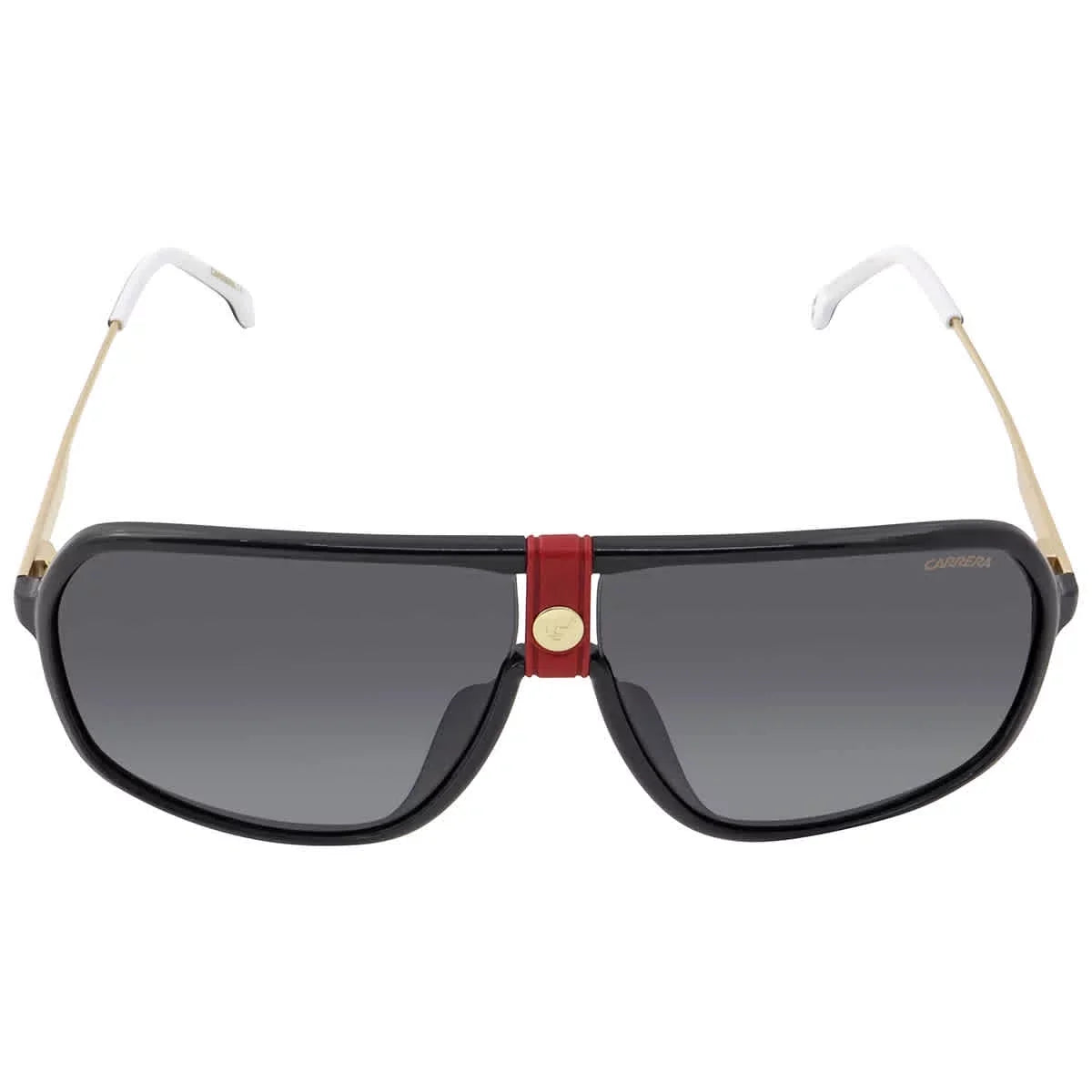 64mm, 10mm Gold/Gray Sunglasses, Pilot Shaded, Carrera 1019/S