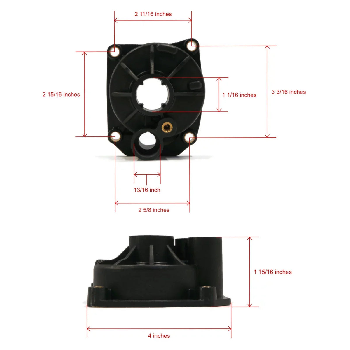 ROP Water Transom 60 For HP E60TLCUC The Kit Impeller Shop Outboard, 1987 15" | Evinrude Pump