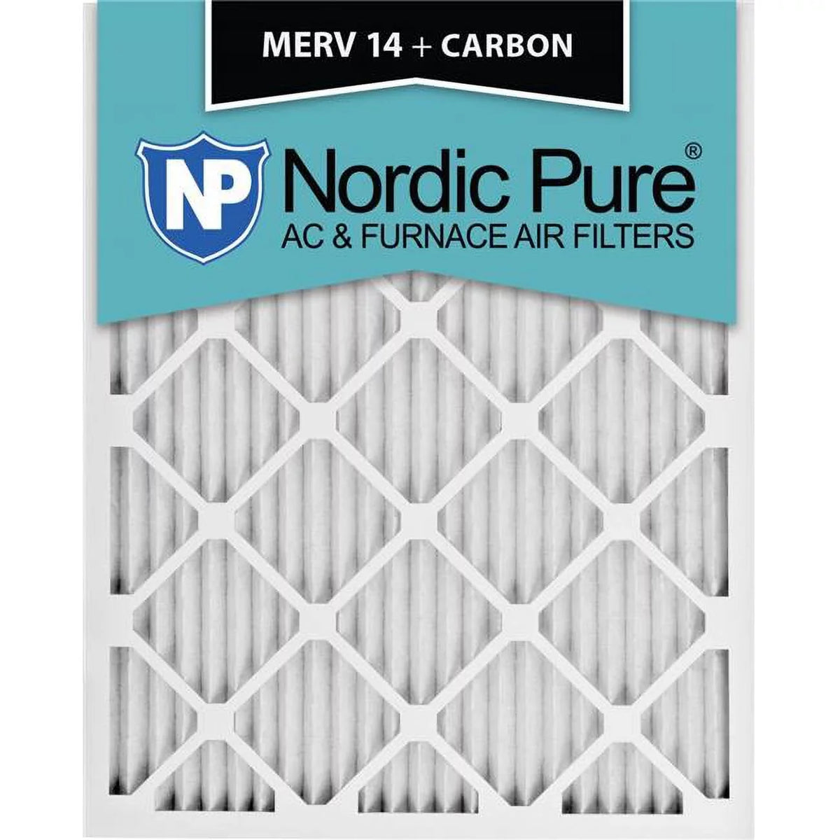 MERV Carbon x Plus 14 in. 14x22x1ExactCustomM14-C-6 Exact 6 Furnace 1 of Nordic AC - 22 x 14 Filters, Pack Pure