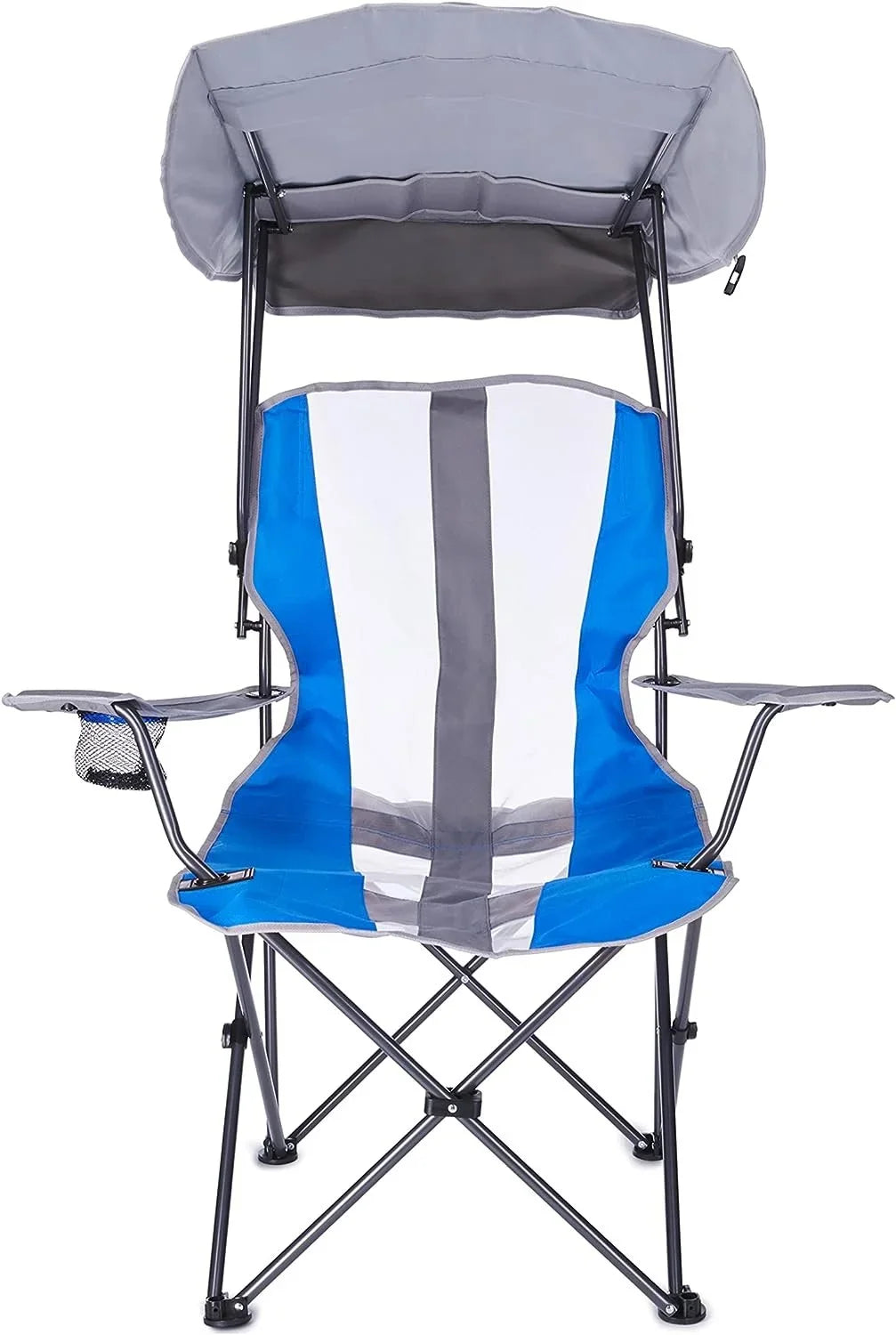 Original Camping, Foldable Canopy for and Kelsyus Grey/Blue Events, Tailgates, Outdoor Chair
