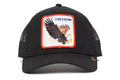 Freedom Eagle Trucker Goorin Cap, Black Bros. The
