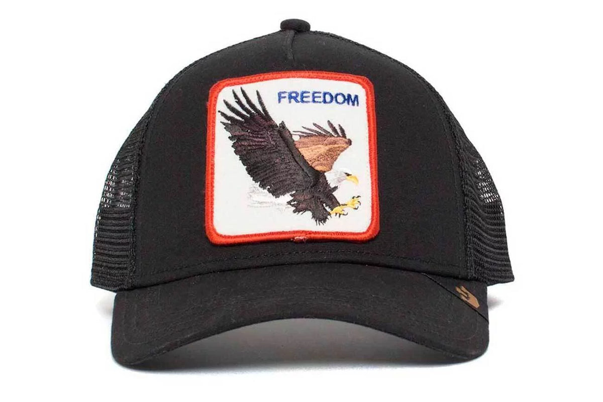 Freedom Eagle Trucker Goorin Cap, Black Bros. The