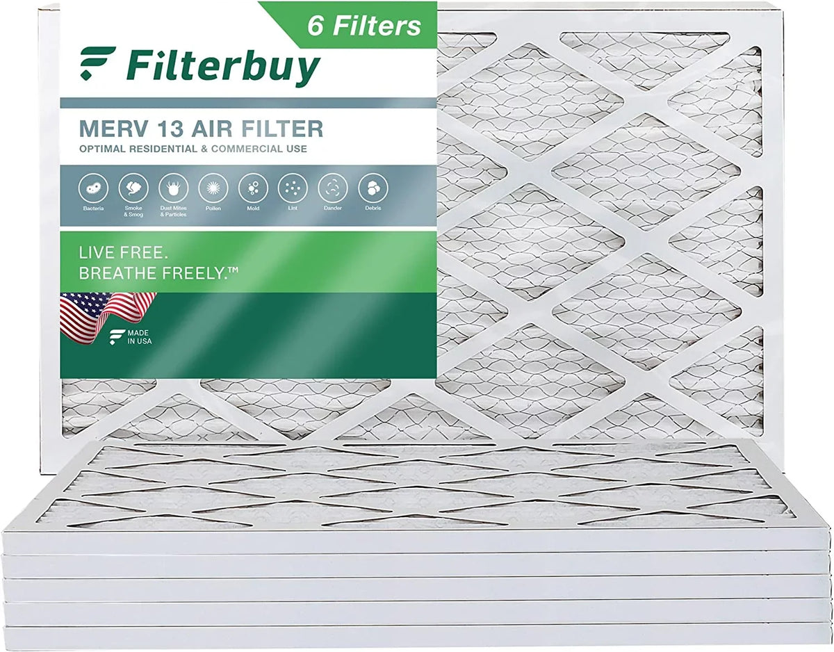 Furnace HVAC AC 12x36x1 Pleated Air Filterbuy (6-Pack) 13 MERV Filters
