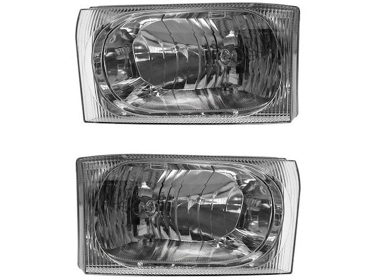 Ford 2 Duty Super Piece 1999 2001 Assembly - 2002 Headlight F-250 - Set 2004 2000 2003 with Compatible