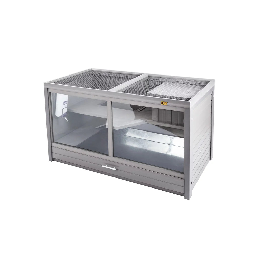 Grey Indoor Rabbit Hutch Park Habitat-Nantucket Jumbo Avenue ECOFLEX®