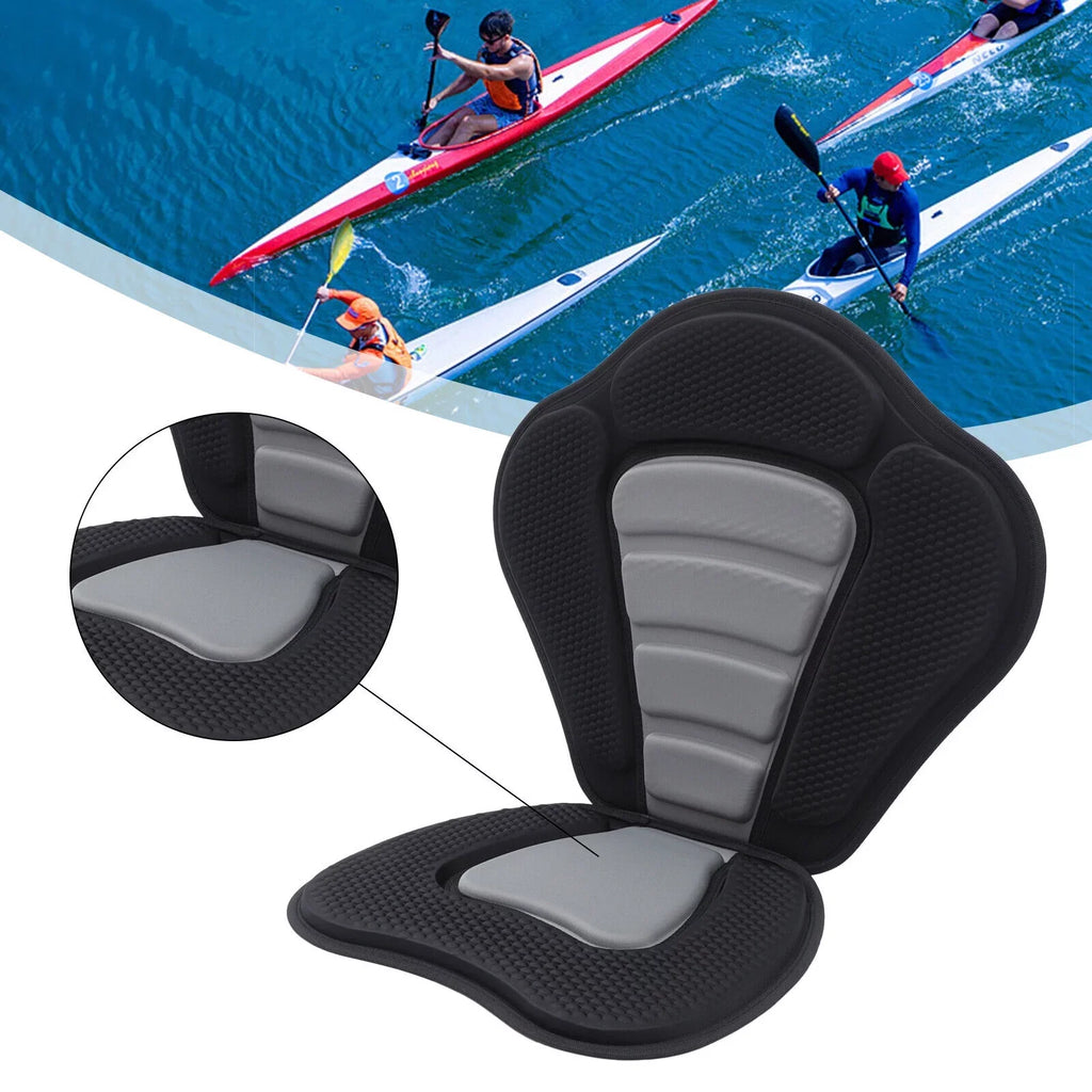 Seat Backrest Canoe Kayak Storage Fishing Kayaking, Backpack Detachable Bag Adjustable Drifting, Adjustable Storage Padded Seat Canoeing, Boat with Bag Deluxe Kayak for Padded Rafting, Seat