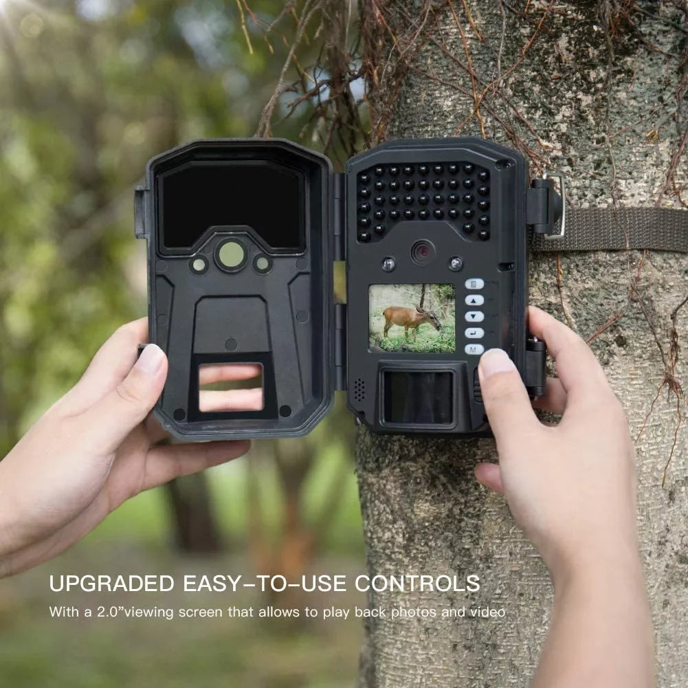 Trail Camera Detection 20MP H55 Farm Monitoring, Wildlife Camera Night 1080P Infrared APEMAN Game Camera,