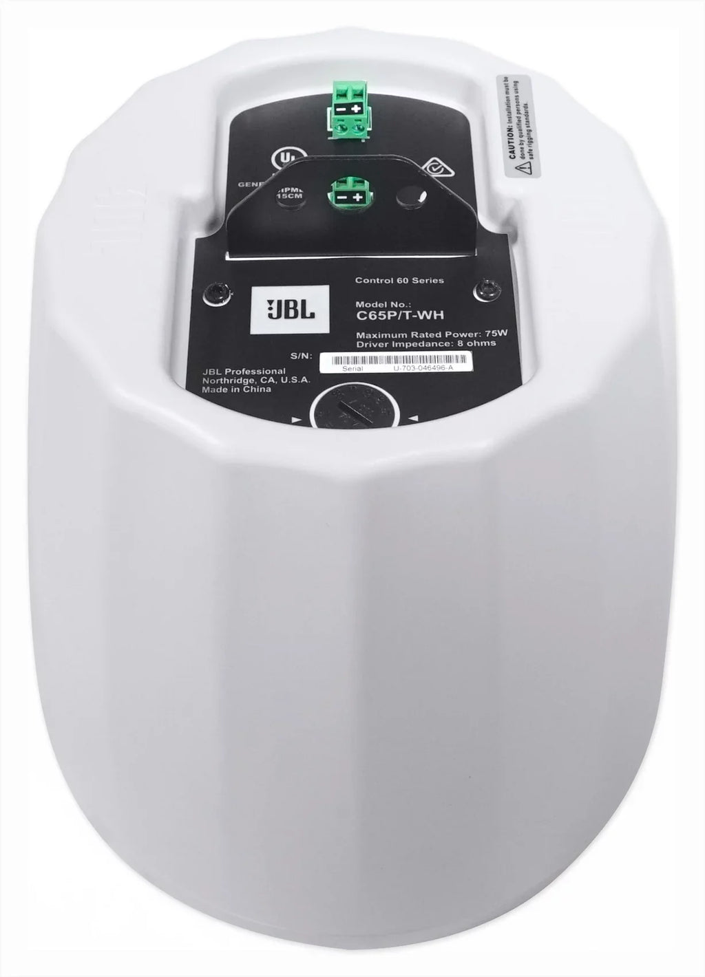 Commercial Speakers JBL Pendant Multi Amplifier+(6) Matrix White 4-Zone Source