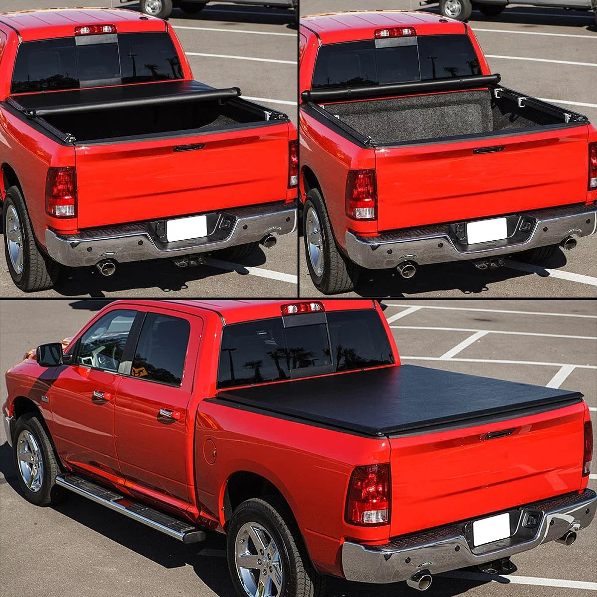 Bed 2014 F150 Tonneau Short Roll-Up Soft for Motoring Side Ft 05-13 Vinyl to 6.5 Ford Fleet Cover 2004 DNA